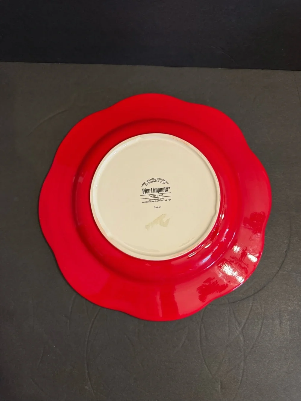 1 Pier 1 Candy Cane Dinner Plate 11